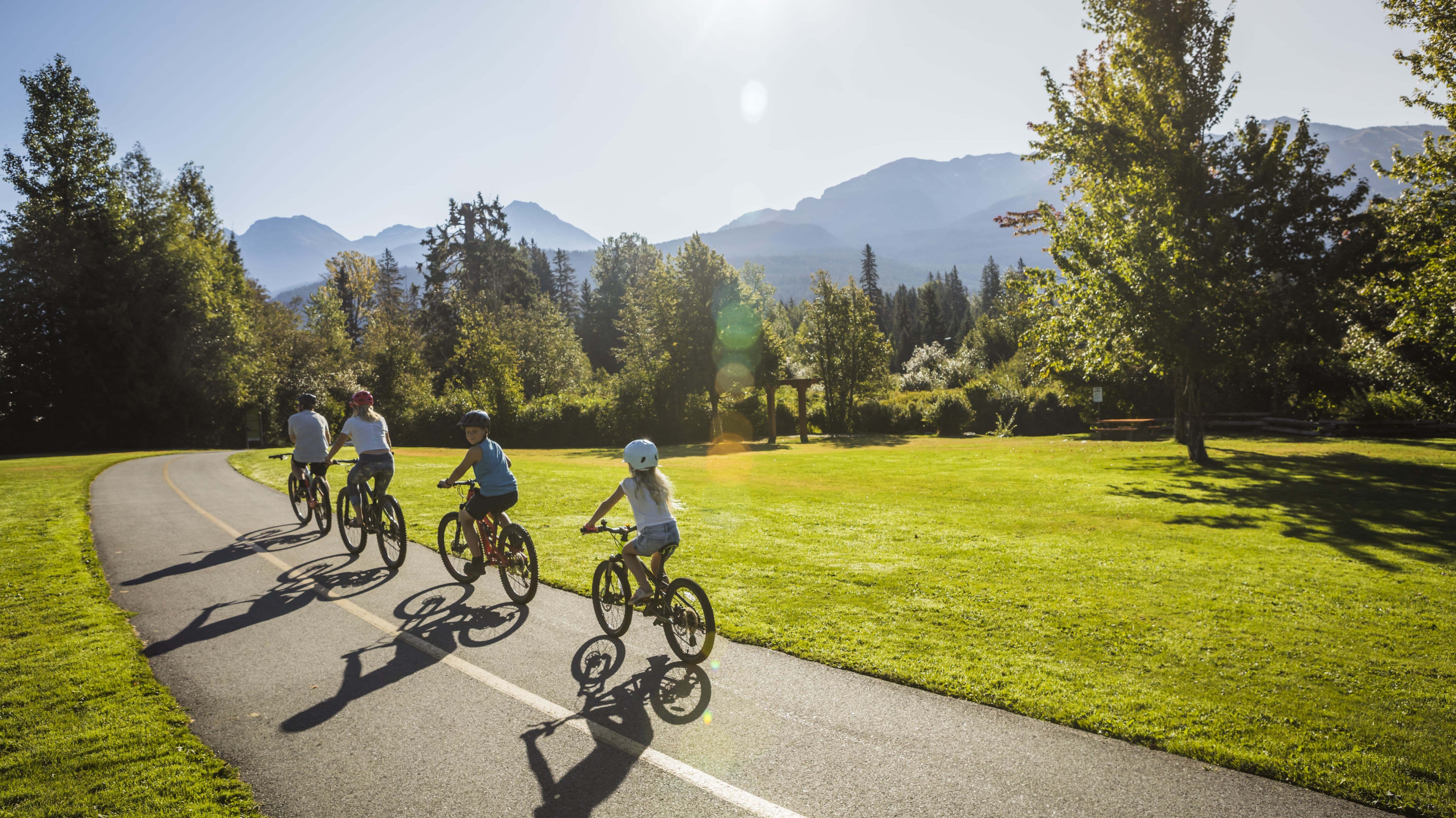 Can whistler family biking