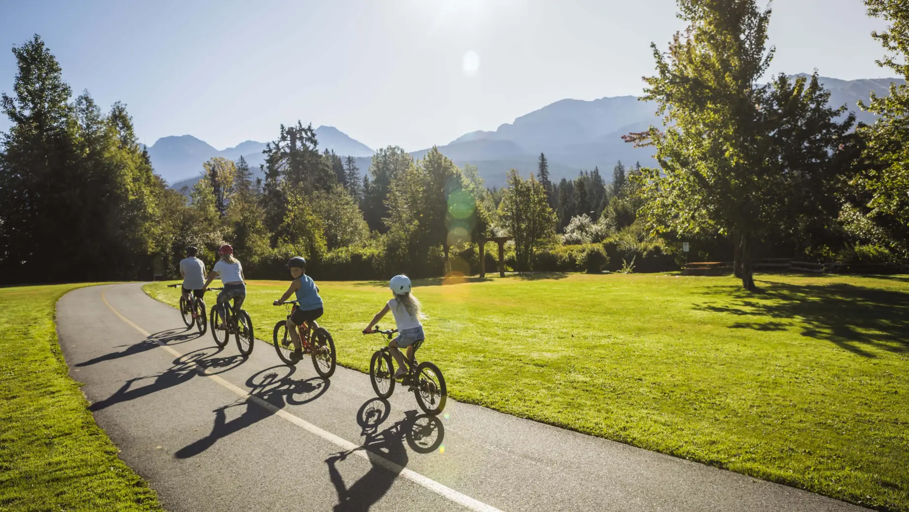 Can whistler family biking