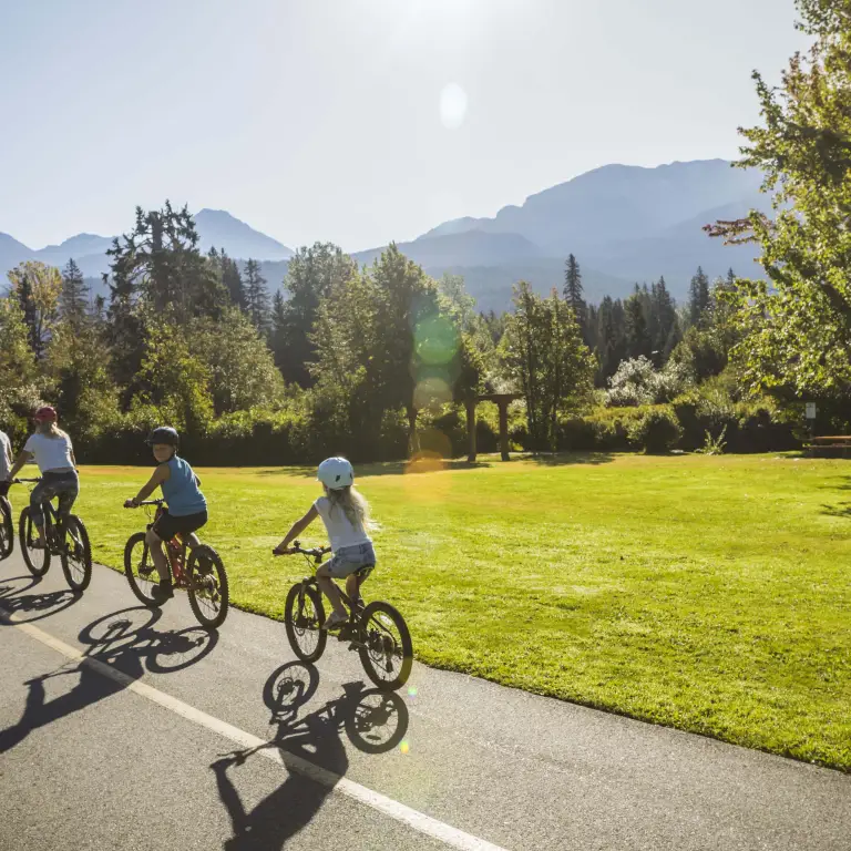 Can whistler family biking
