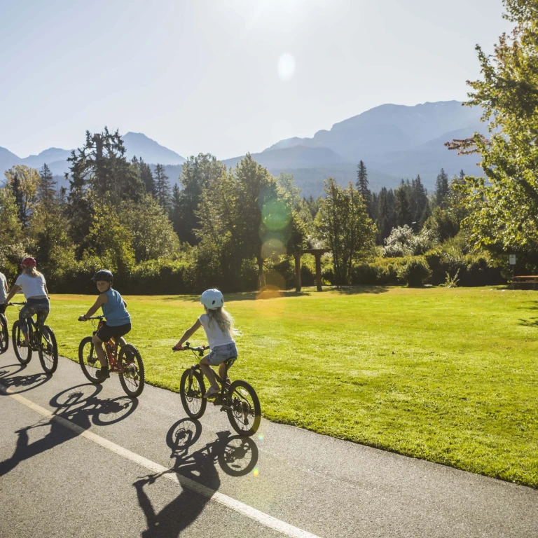 Can whistler family biking