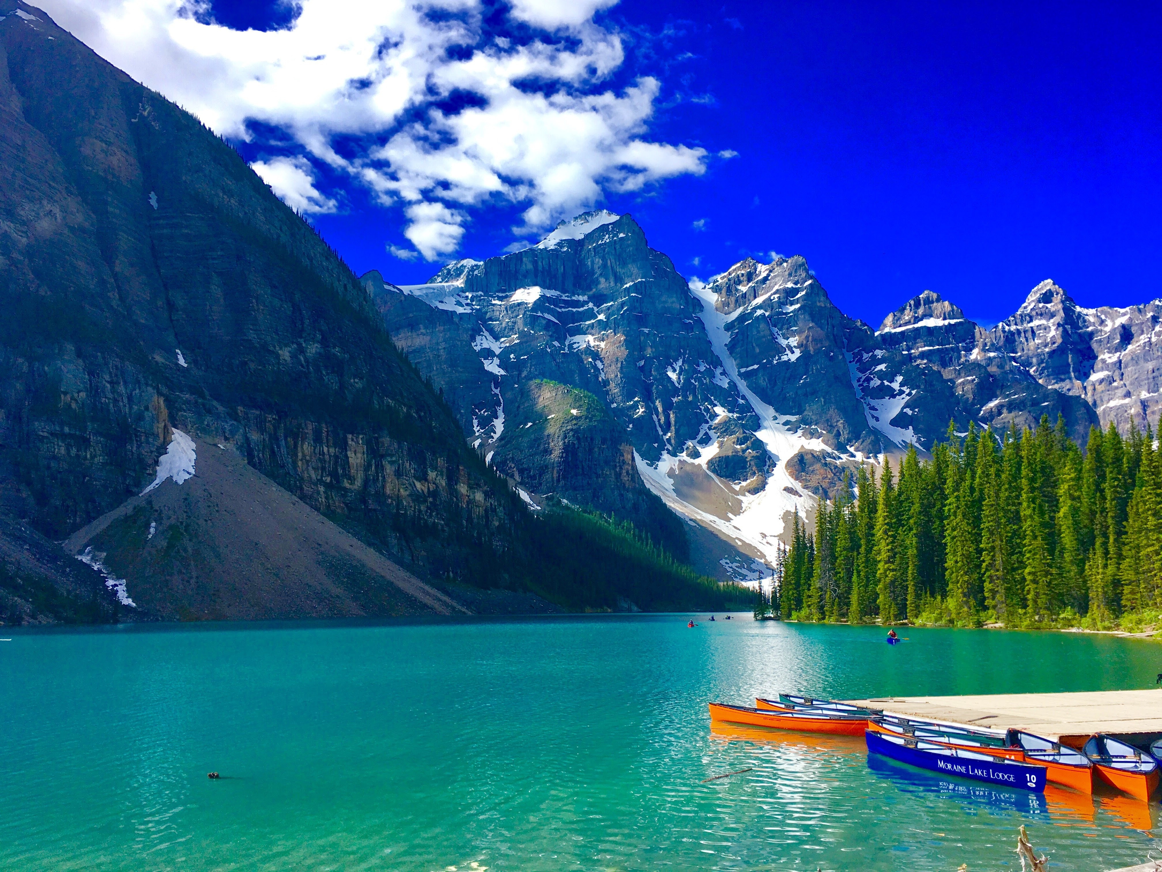 ca_ moraine lake_ view_mountain_canoe