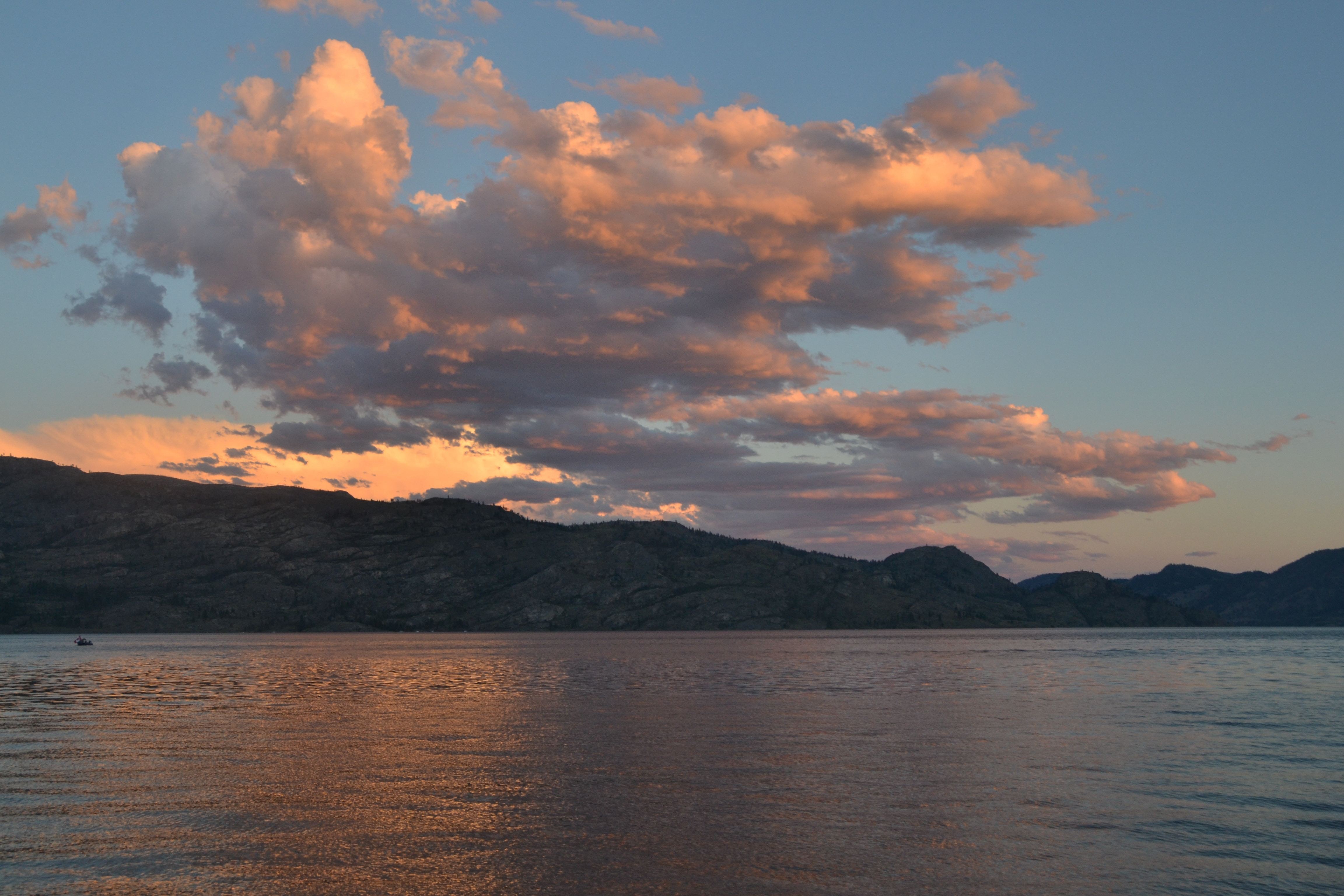 CA British Columbia Okanagan Valley Okanagan Lake Sunset