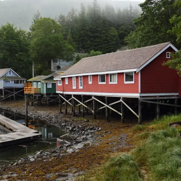 CA British Columbia Vancouver Island Telegraph Cove houses
