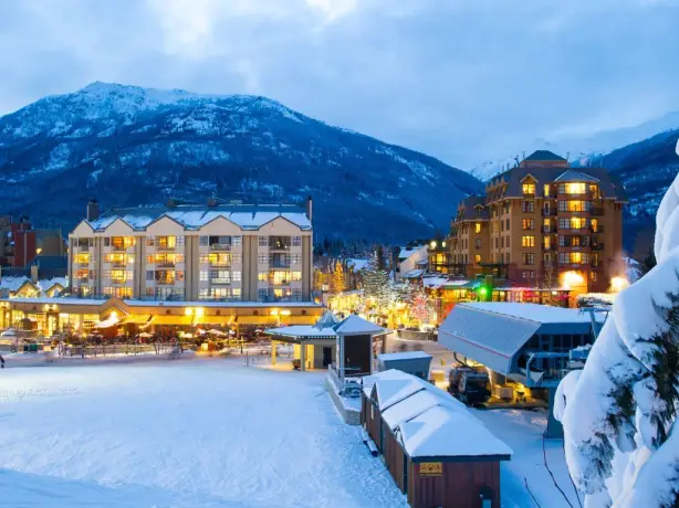 Can Whistler Village winter view