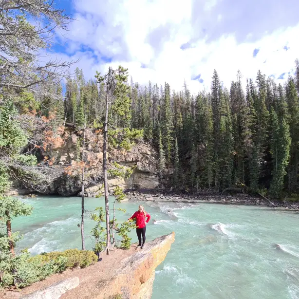 Canada Canadian Rockies Icefields Parkway Sunwapta Falls
