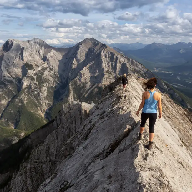 Canada Canadian Rockies Mt Lady Macdonald hiking