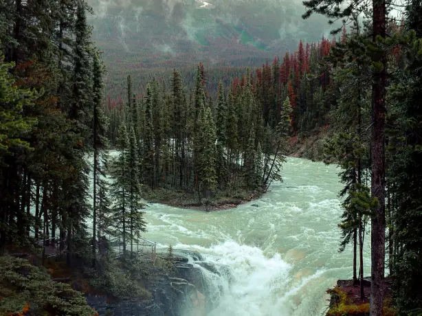 Canada icefields parkway sunwapta falls waterfall james kody