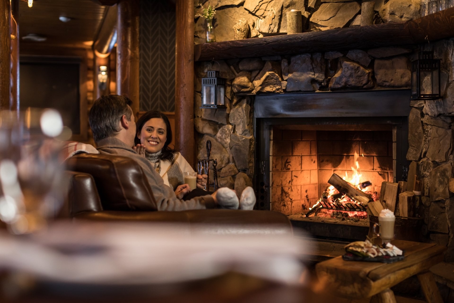 ca_couples_eat drink baker creek_fireplace