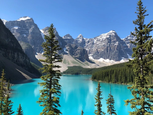 Can blue lake banff pix mountains david hamilton
