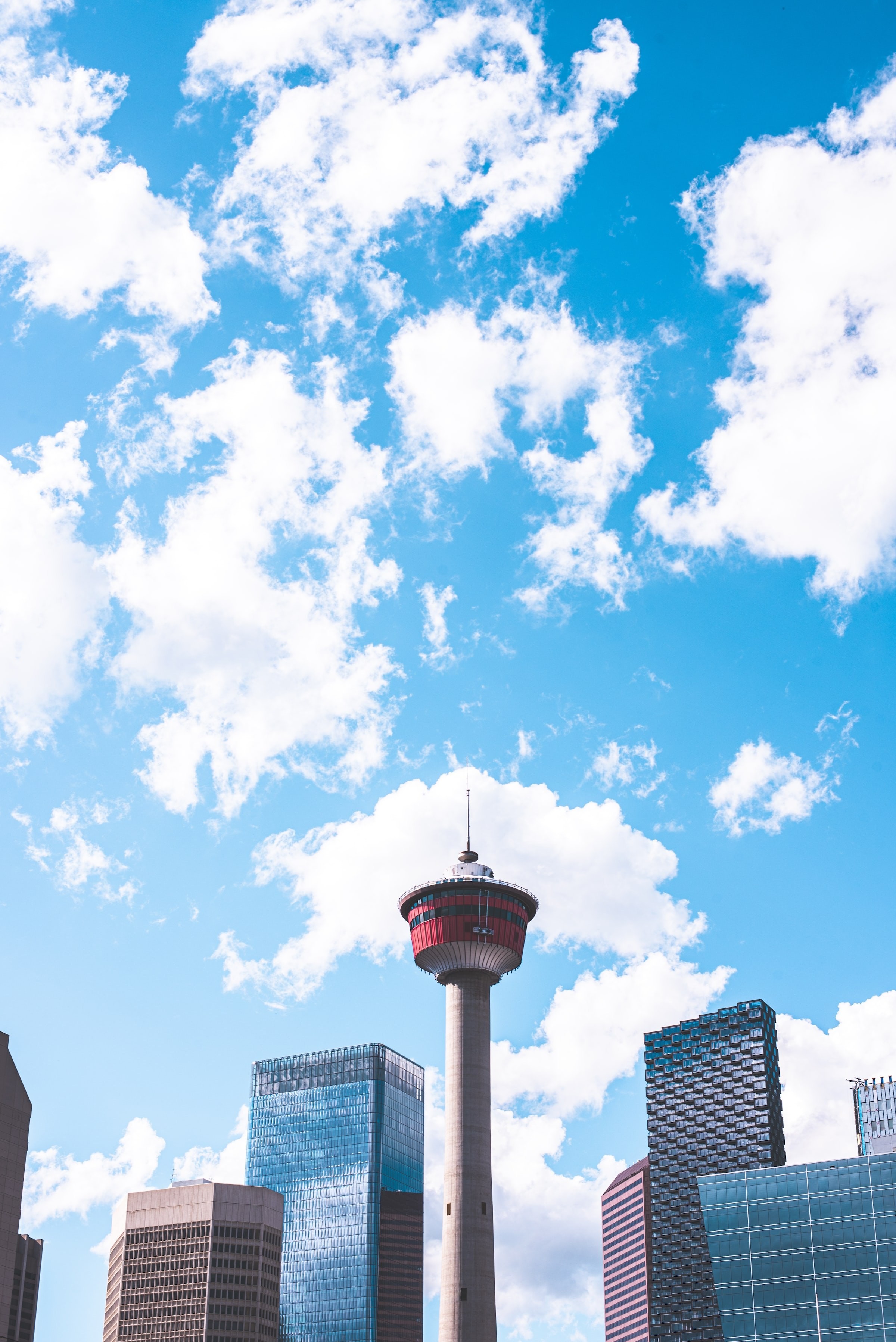Canada calgary tower view sky