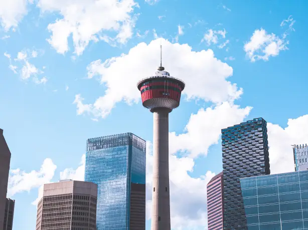 Canada calgary tower view sky