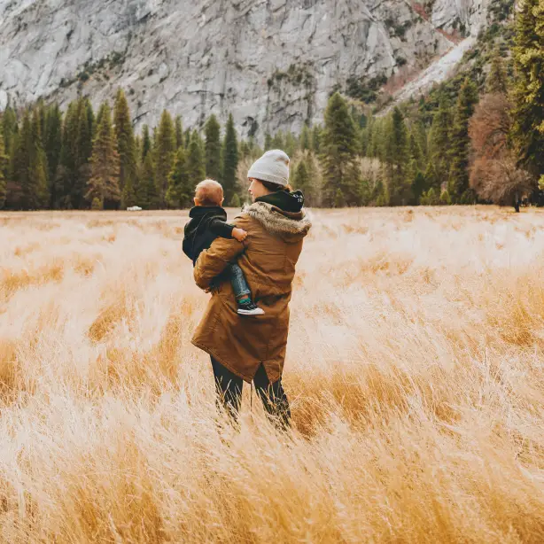 United states family young hike