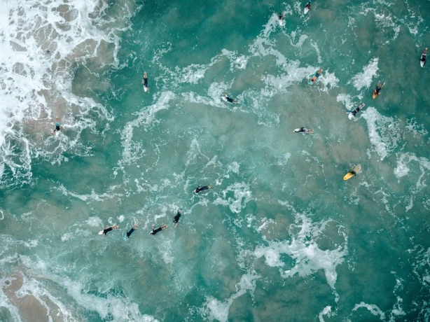 Australien Queensland Surfer