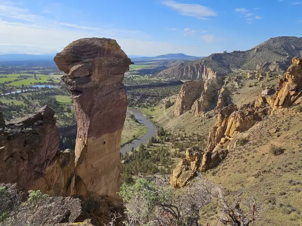 USA Nordwesten Oregon Smith Rock State Park Monkey Face