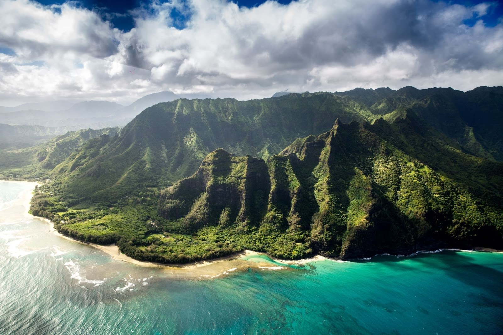 An aerial shot of Hawaii's Big Island