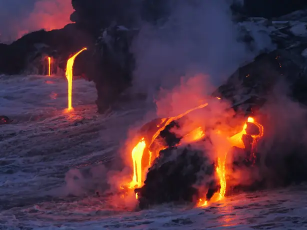Us hawaii lava ocean unsplash