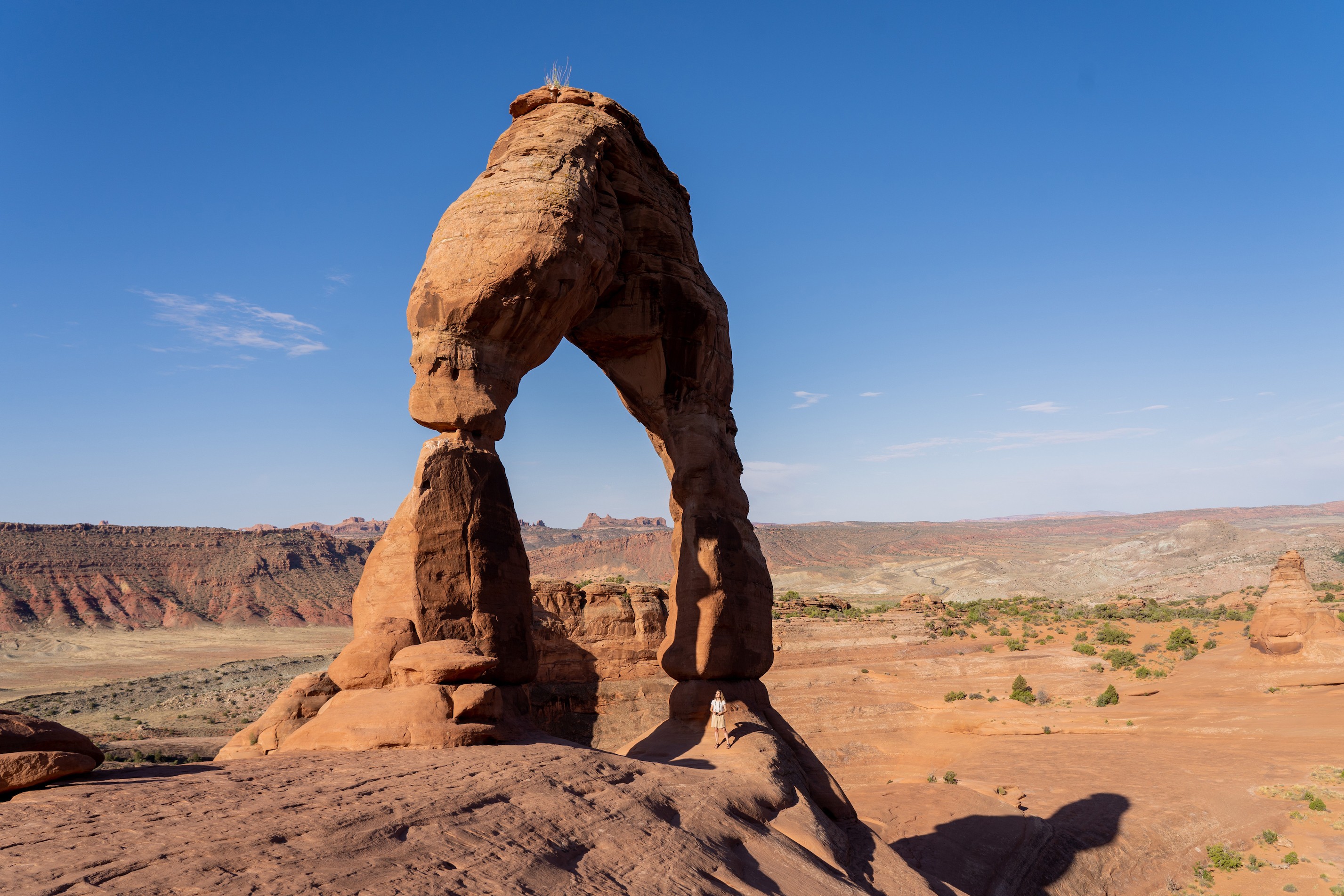 US Utah Arches National Park arch and valley