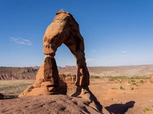 US Utah Arches National Park arch and valley
