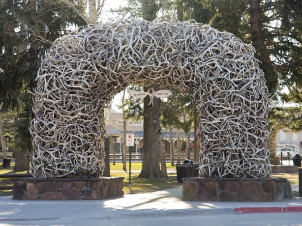 Jackson Hole antler arch CREDIT Wyoming Office of Tourism usage rights expire July 1 2025
