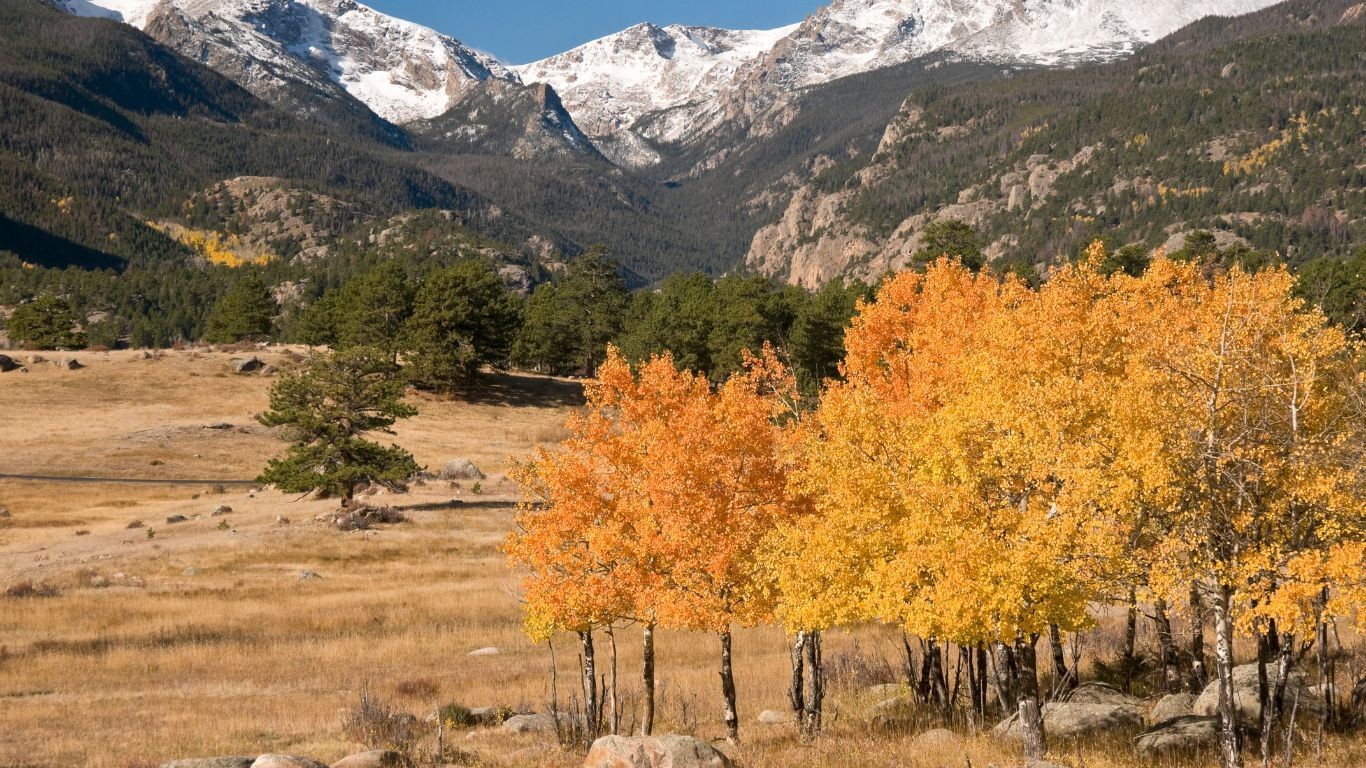 US mountain west Rocky Mountain National Park Fall