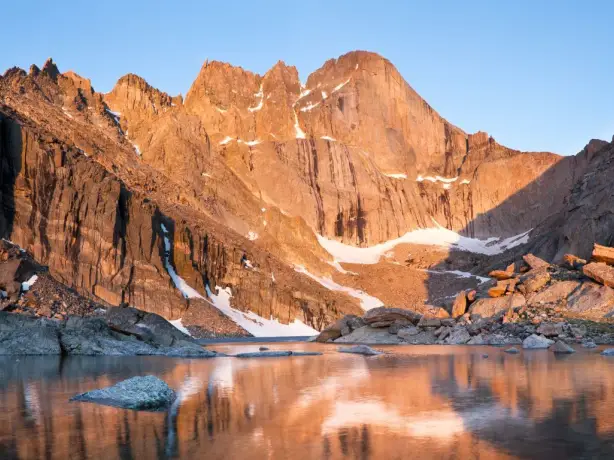 US mountain west Rocky Mountain National Park Longs Peak