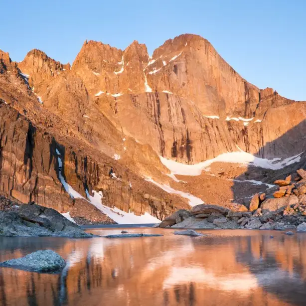 US mountain west Rocky Mountain National Park Longs Peak