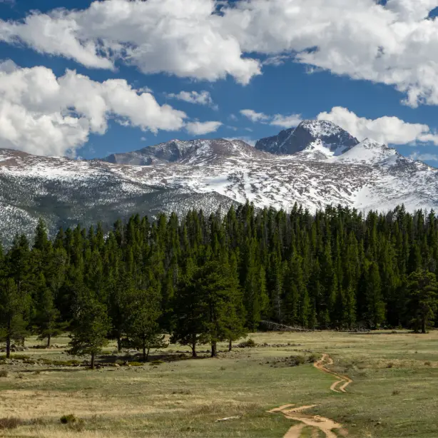 USA Colorado Rocky Mountain National Park hike trail