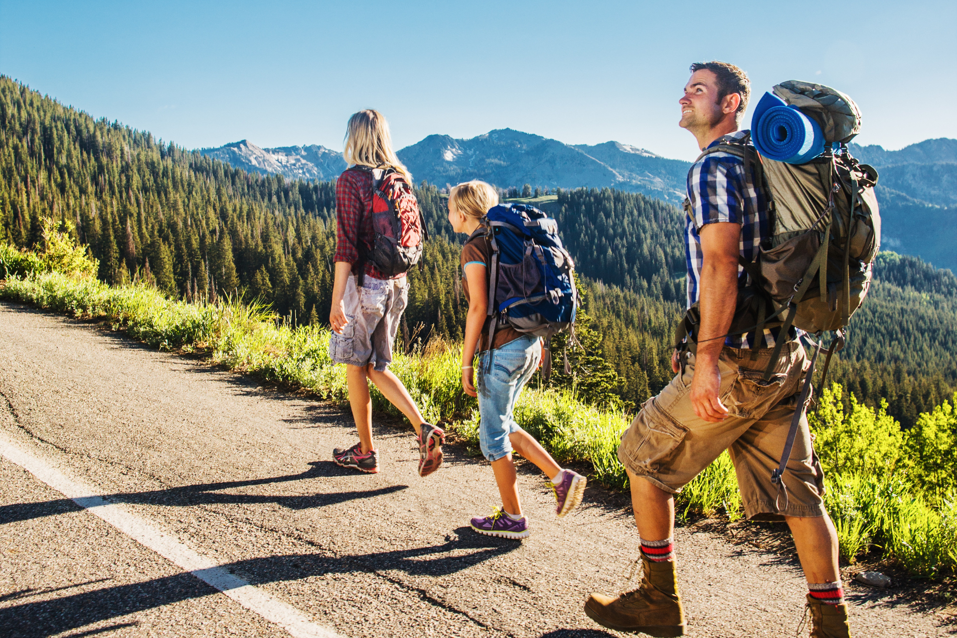 USA Familie wandern