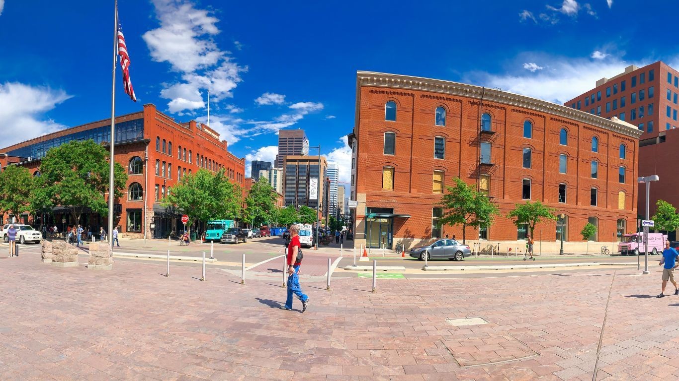 US Colorado Denver downtown area