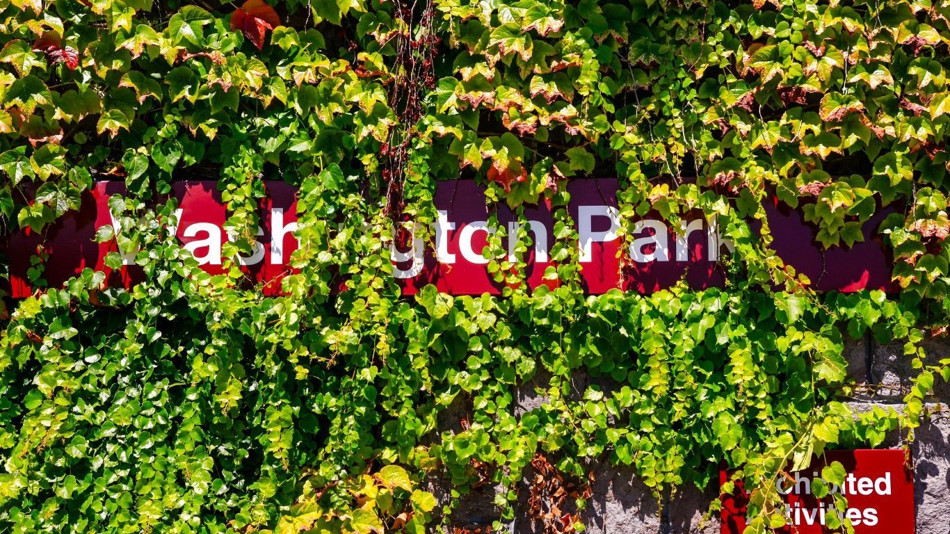 US Oregon Portland Washington Park sign