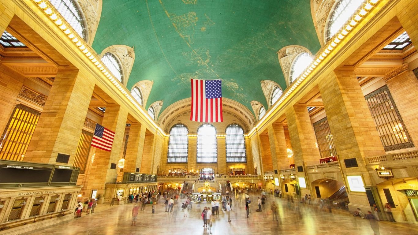 US New York City grand central station