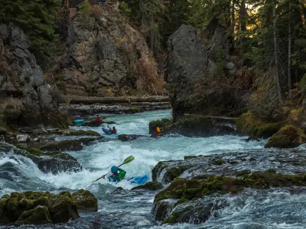 US Oregon Bend Benham Falls rapids