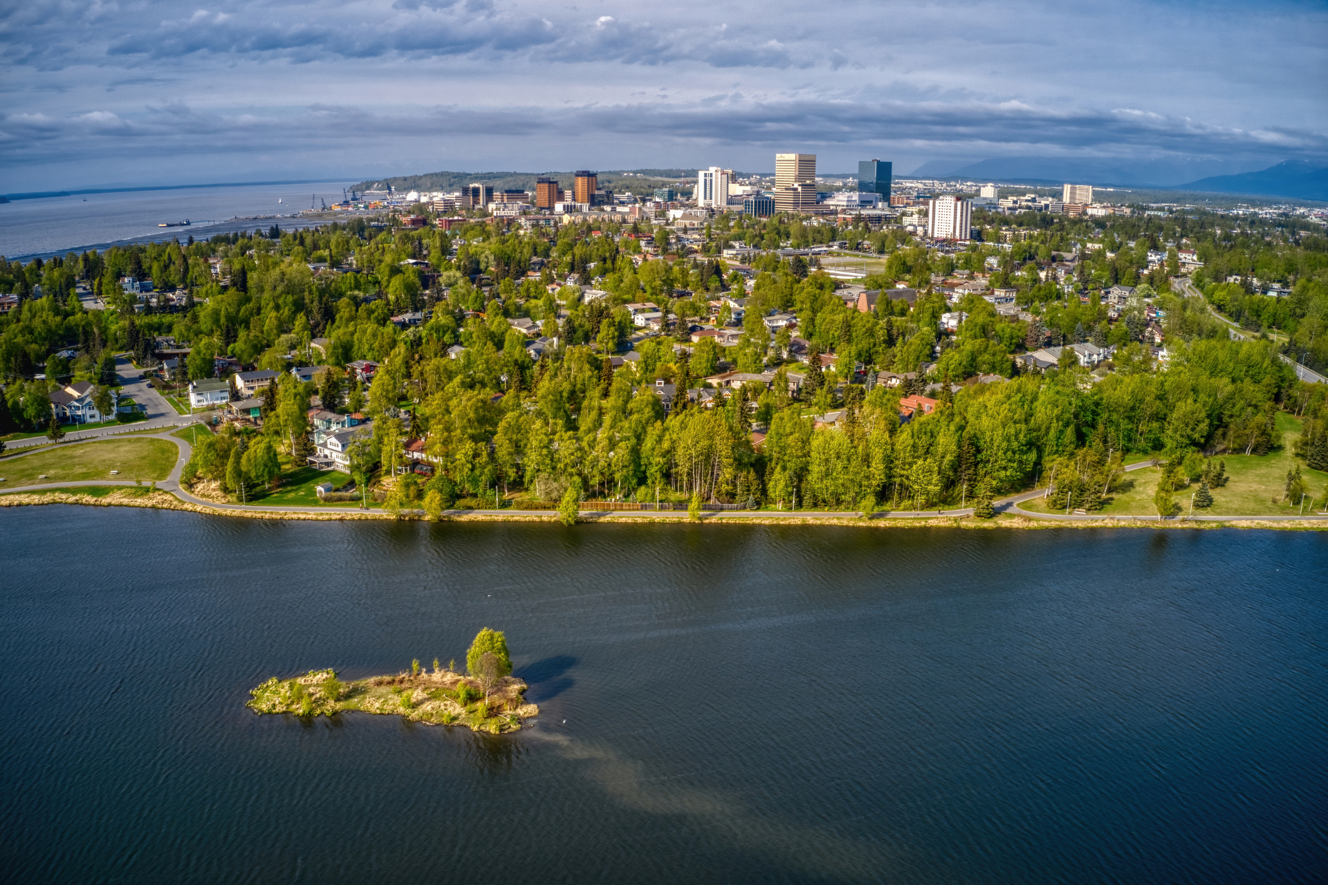 US Alaska Anchorage skyline