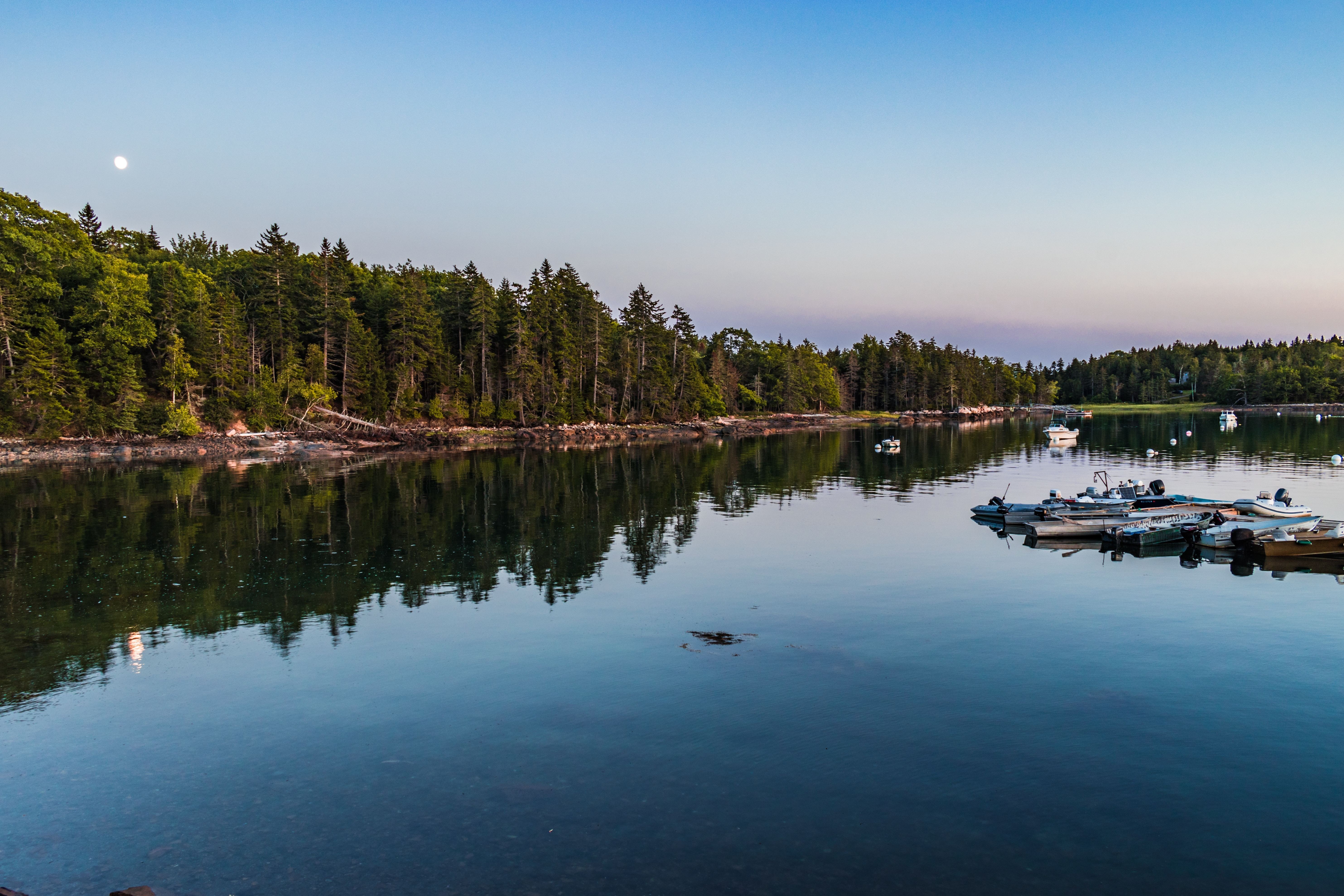 USA New England Maine Bar Harbor lake