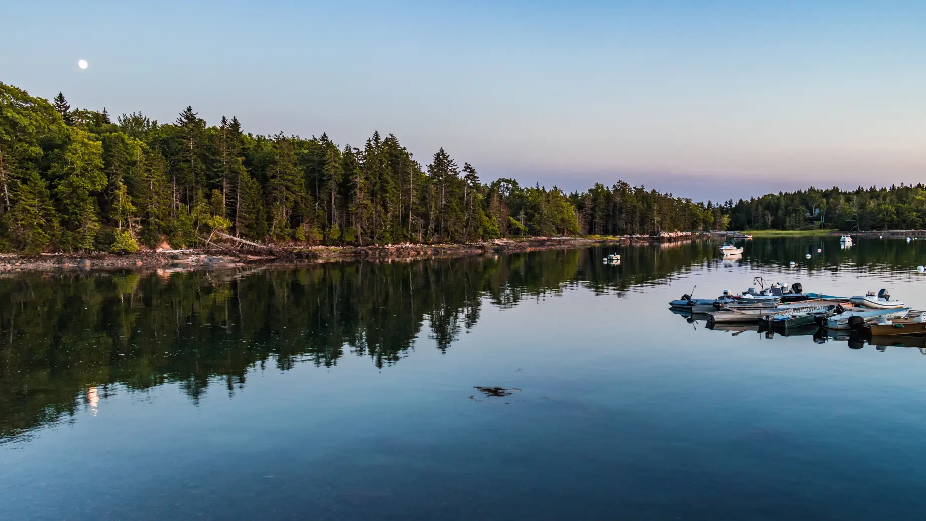 USA New England Maine Bar Harbor lake