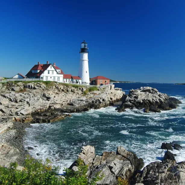 USA New England Maine Portland Head Light