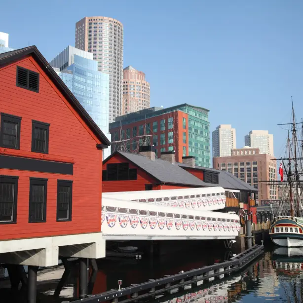 USA New England Massachusetts Boston Tea Party ships