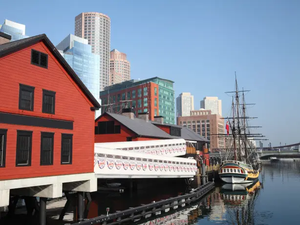 USA New England Massachusetts Boston Tea Party ships