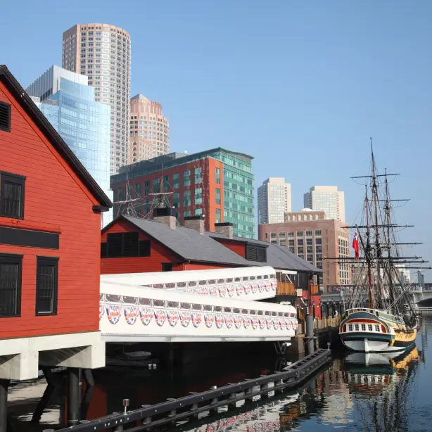 USA New England Massachusetts Boston Tea Party ships