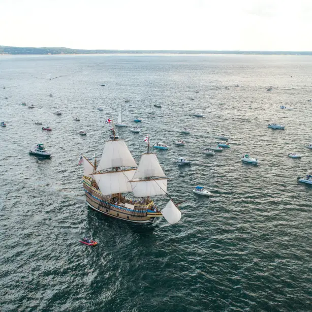 USA New England Massachusetts Plymouth Mayflower II