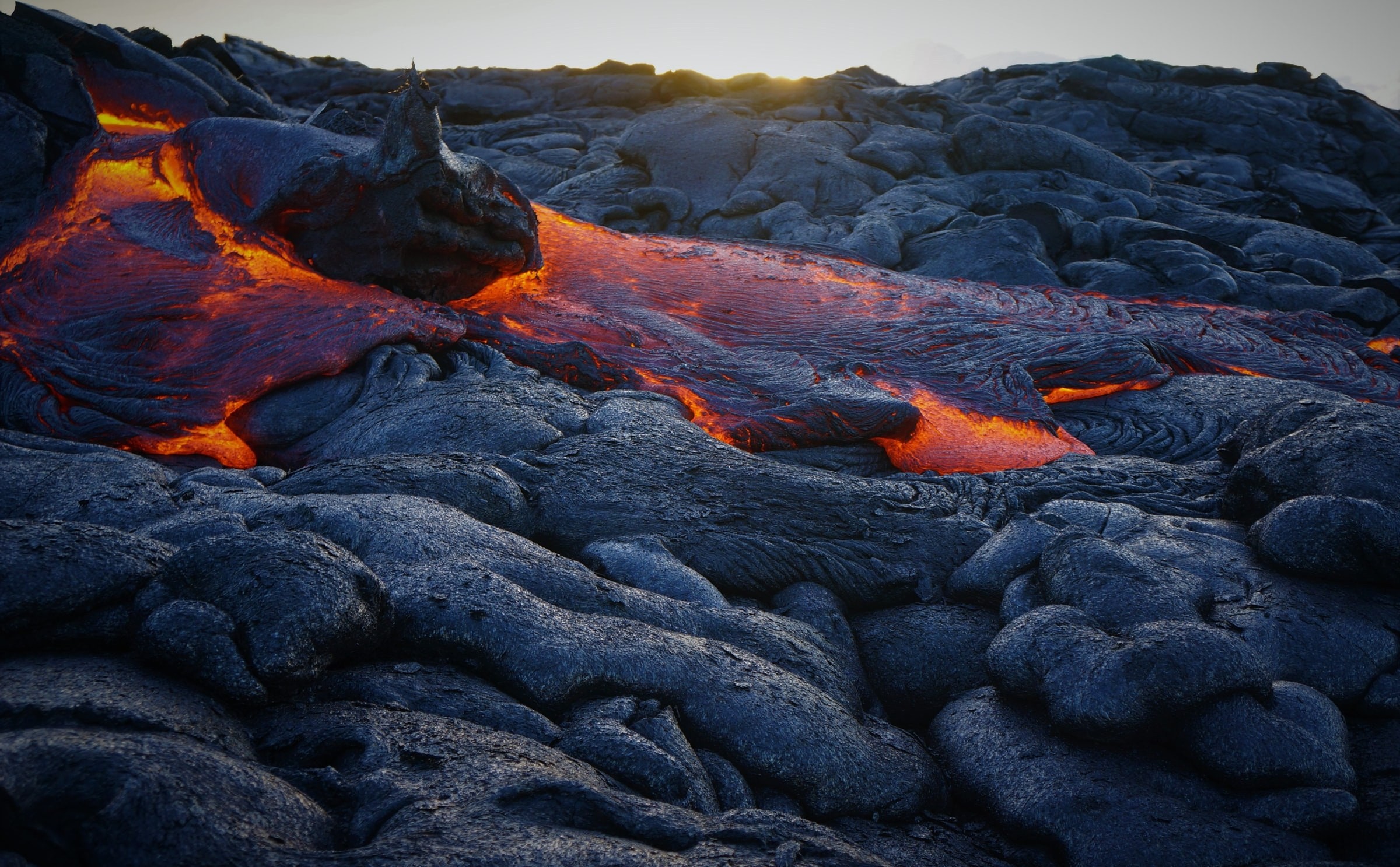 United states hawaii volcano volcanoes national park lava