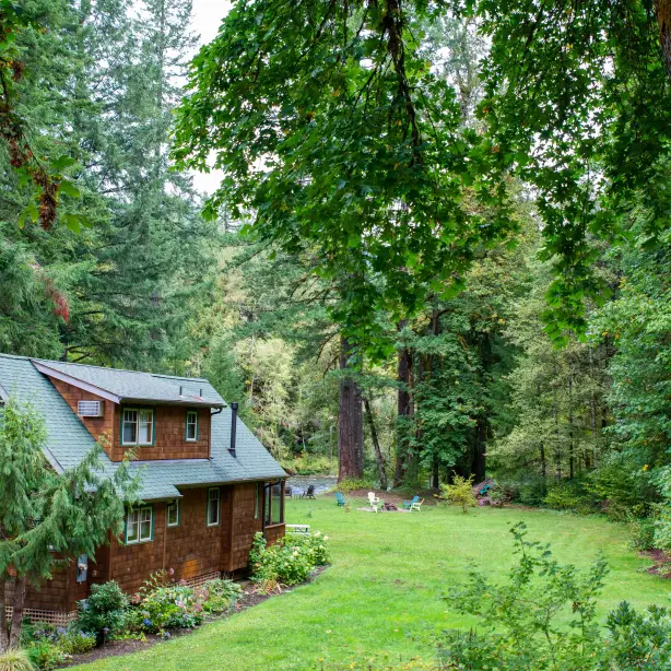 USA Unterkunft Historic Log Cabin Bend