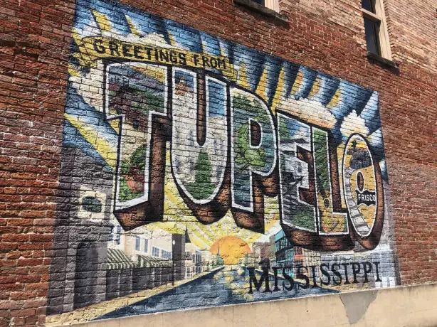 USA Mississippi Tupelo Wandgemälde