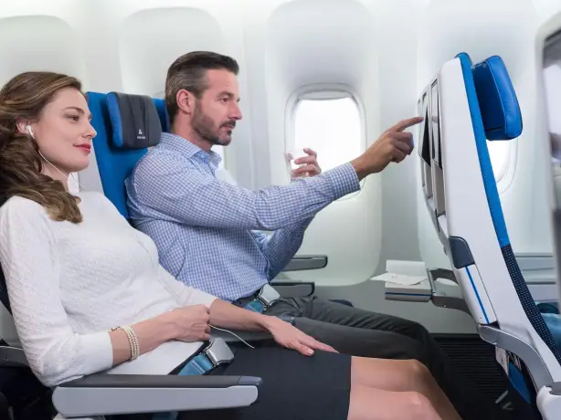 USA Fliegen KLM Economy comfort