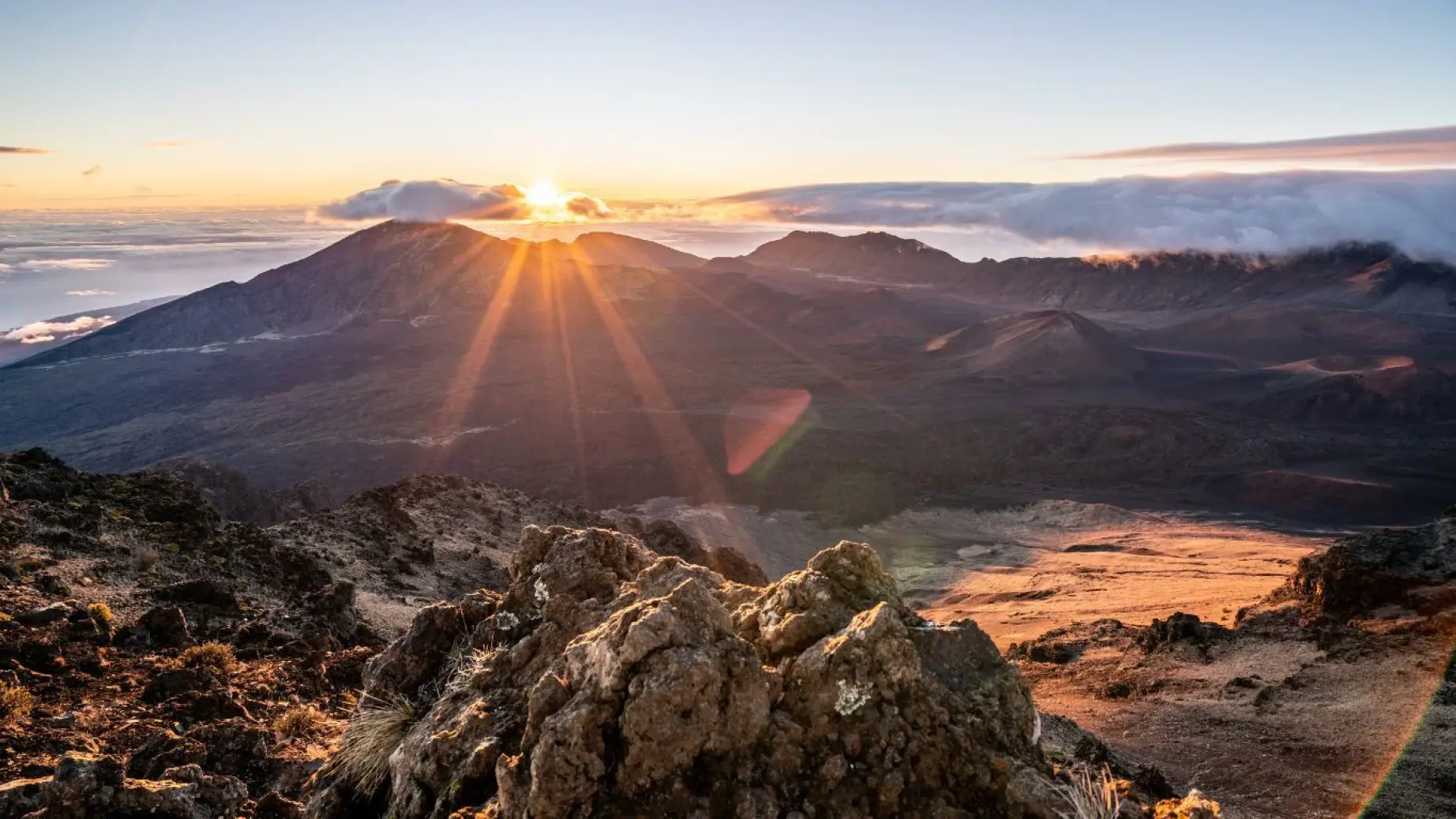 USA Hawaii Haleakala National Park sunrise