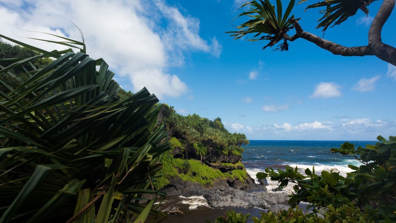 USA Hawaii Haleakala National Park waterfalls