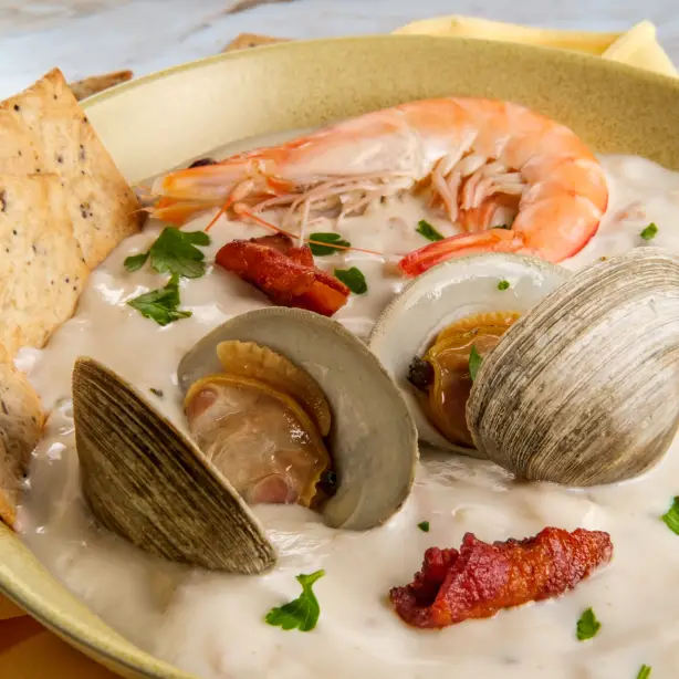 USA New England clam chowder