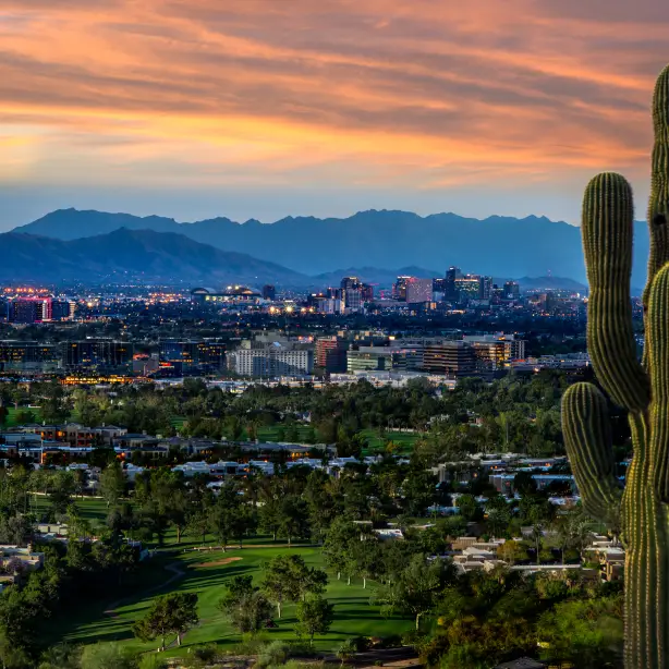 Photos phoenix az Downtown Phoenix Skyline from Phoenix Mountains Preserve