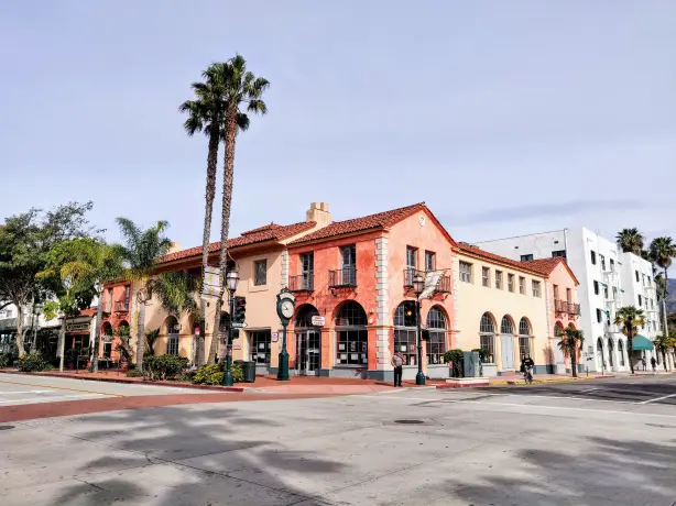 Historic street in downtown Santa Barbara
