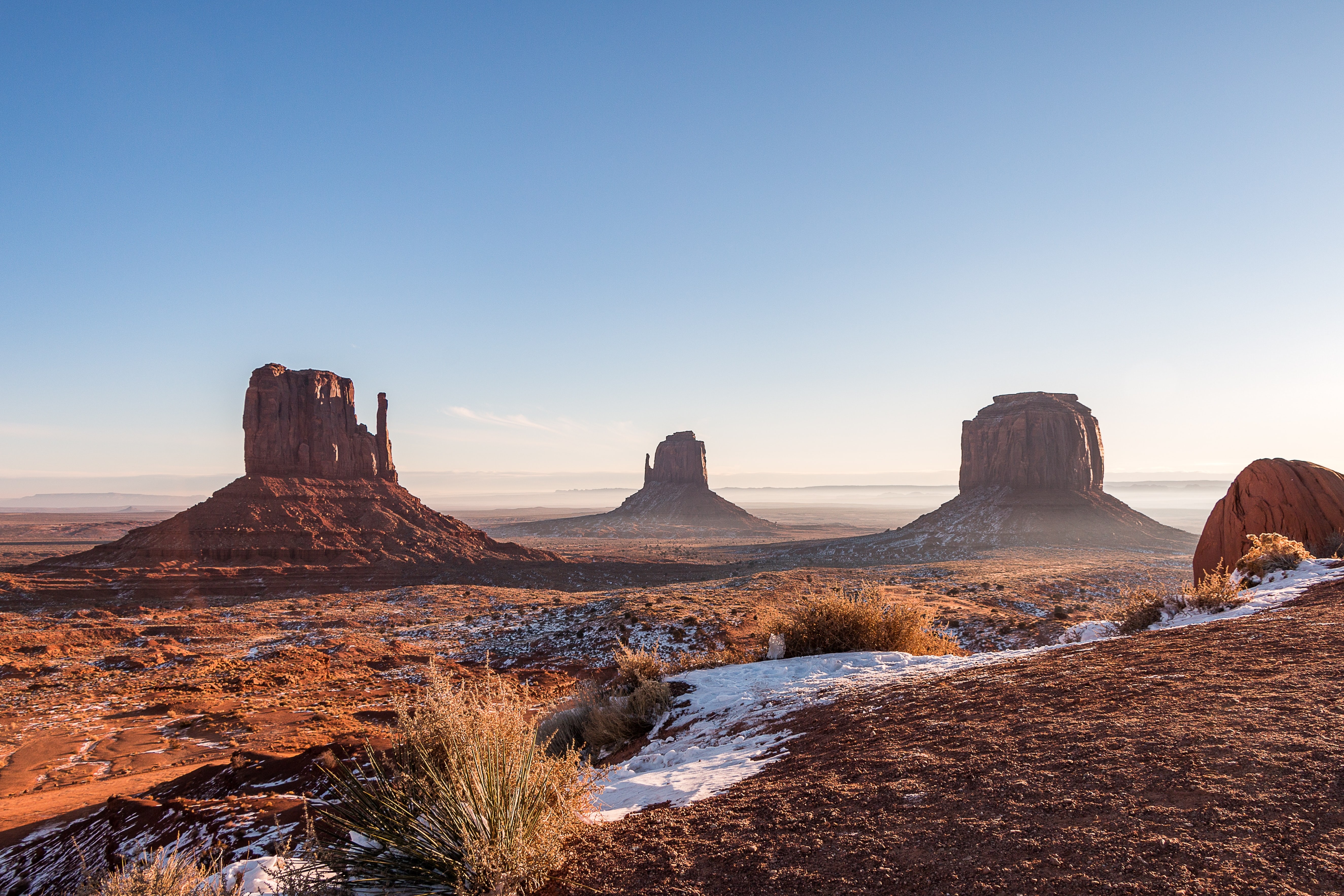 US Arizona Monument Valley landscape view